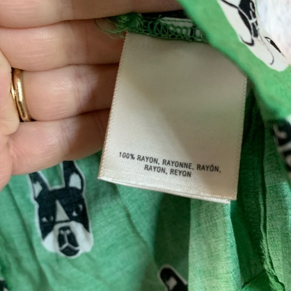 Maeve Green Blouse with Dog Print - Picture 7 of 12